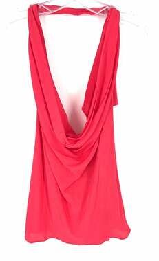 Parker Size S Coral Cowlneck Viscose NEW Tops Halter
